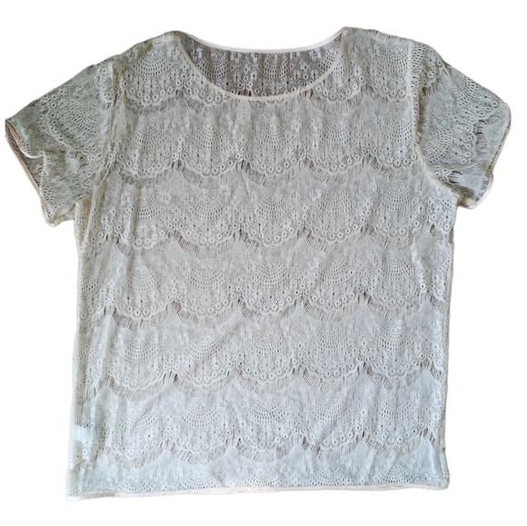 American Apparel El Salvador Nude Lace Top - Picture 5 of 5